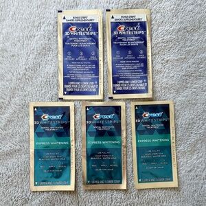 5/$25 🎆 NEW Set of 5 Pairs of Crest Whitening Strips